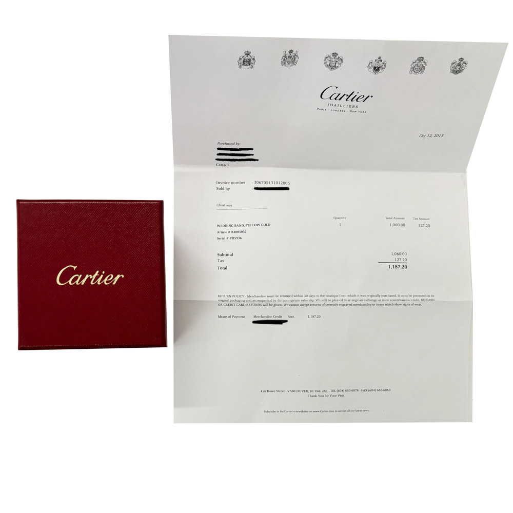 Cartier Love Wedding Band (Yellow Gold) - Picture 3 of 3